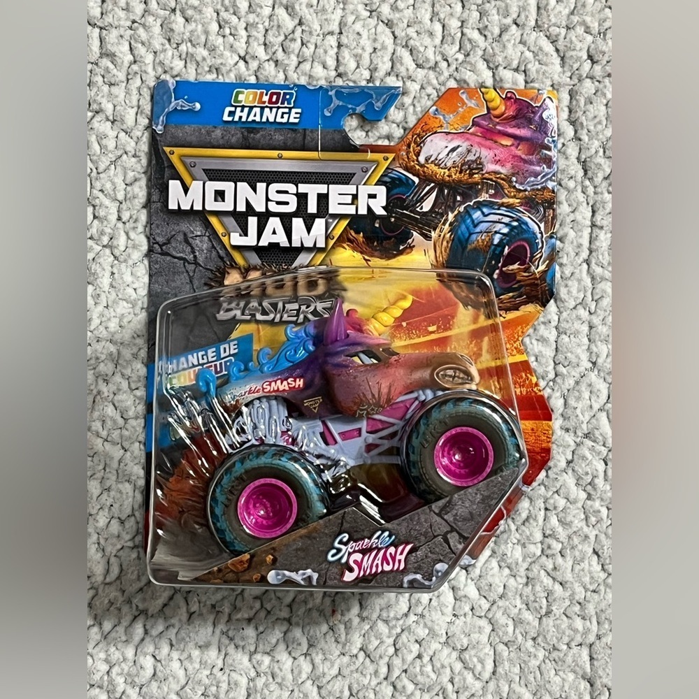 Monster Jam Mud Blasters Sparkle Smash Color Change Monster Jam Truck